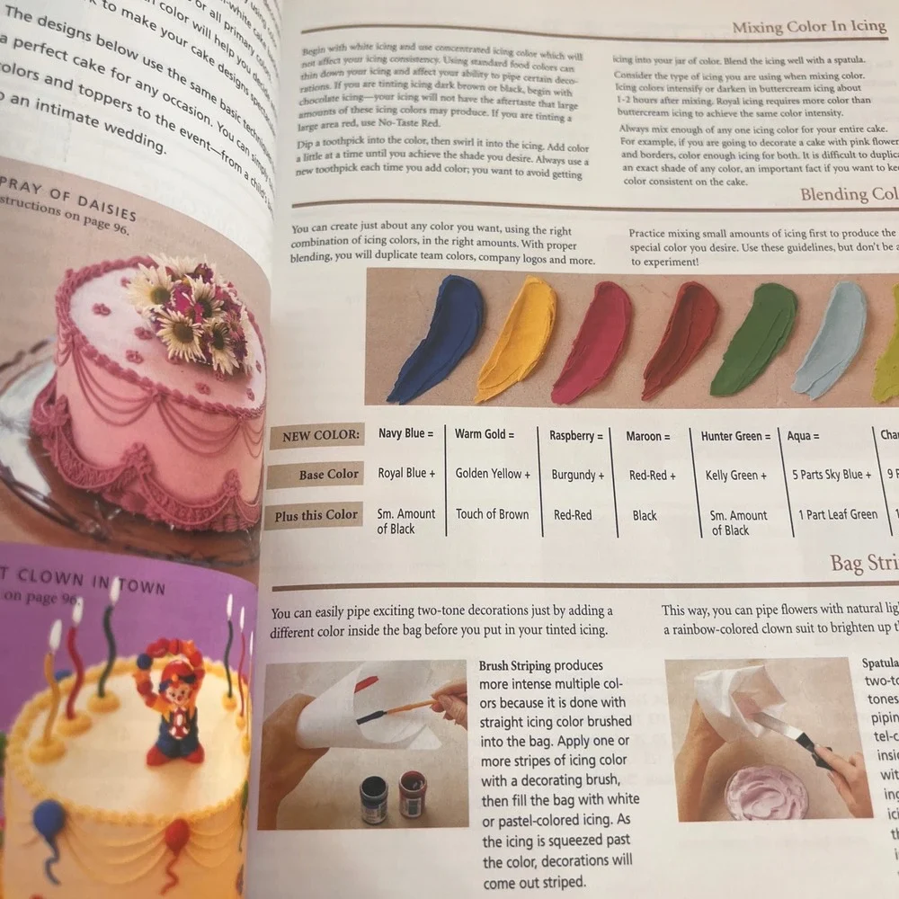 Wilton School Decorating Cakes A Reference & Idea Book 1999 Hardcover Cookbook